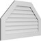 Ekena Millwork Octagonal Top Surface Mount PVC Gable Vent w/ 3-1/2"W x 1"P Standard Frame, 42"W x 26"H GVPOT42X2601SN - alternate 2
